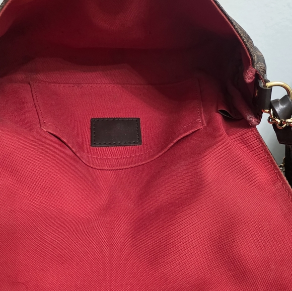 Louis Vuitton Favorite MM bag in Damier Ebene canvas.  - Picture 5 of 5